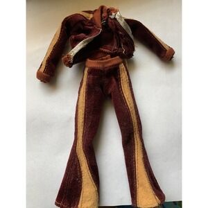Barbie Doll My Scene Jogging Suit Faux Velour Velvet Jacket Pants Outfit Rare